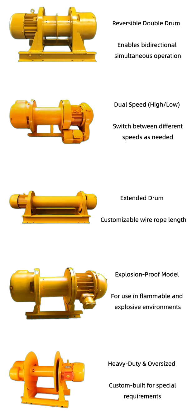 winch Various styles